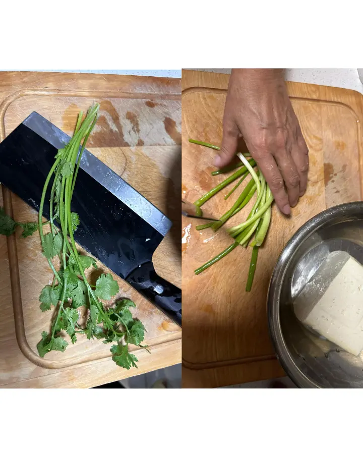 小葱拌豆腐 第 1 步