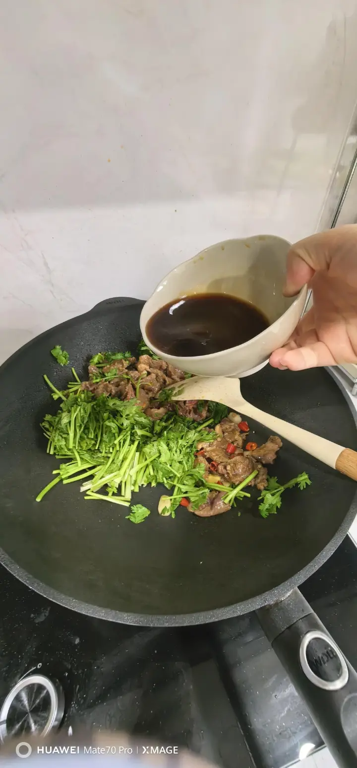 香菜炒牛肉 第 10 步