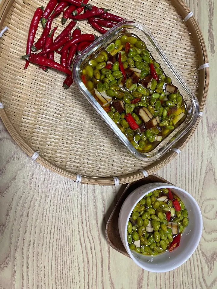 毛豆炒香干 第 3 步
