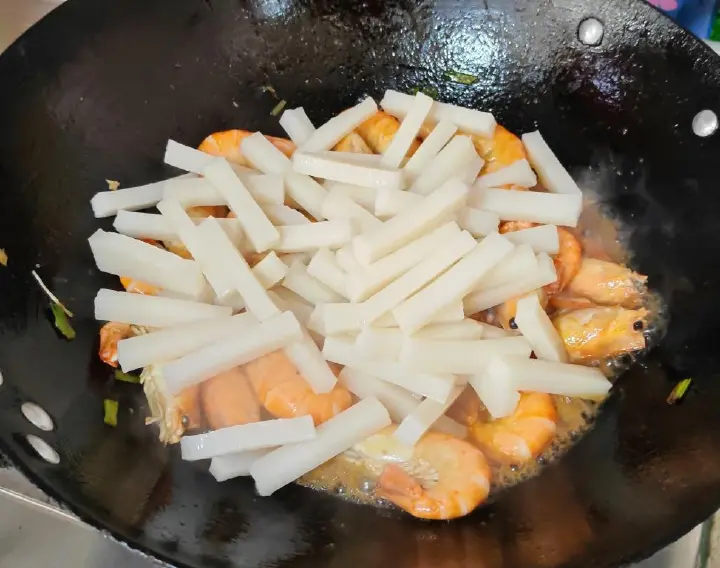 大虾炒年糕 第 10 步