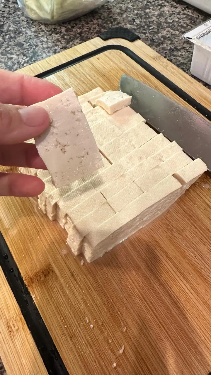 家常豆腐炒肉丝 第 3 步