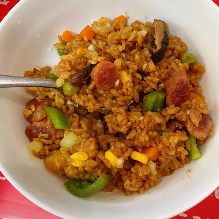 土豆腊肠焖饭 第 13 步