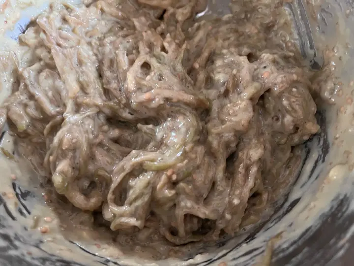 茄子鸡蛋饼 第 7 步