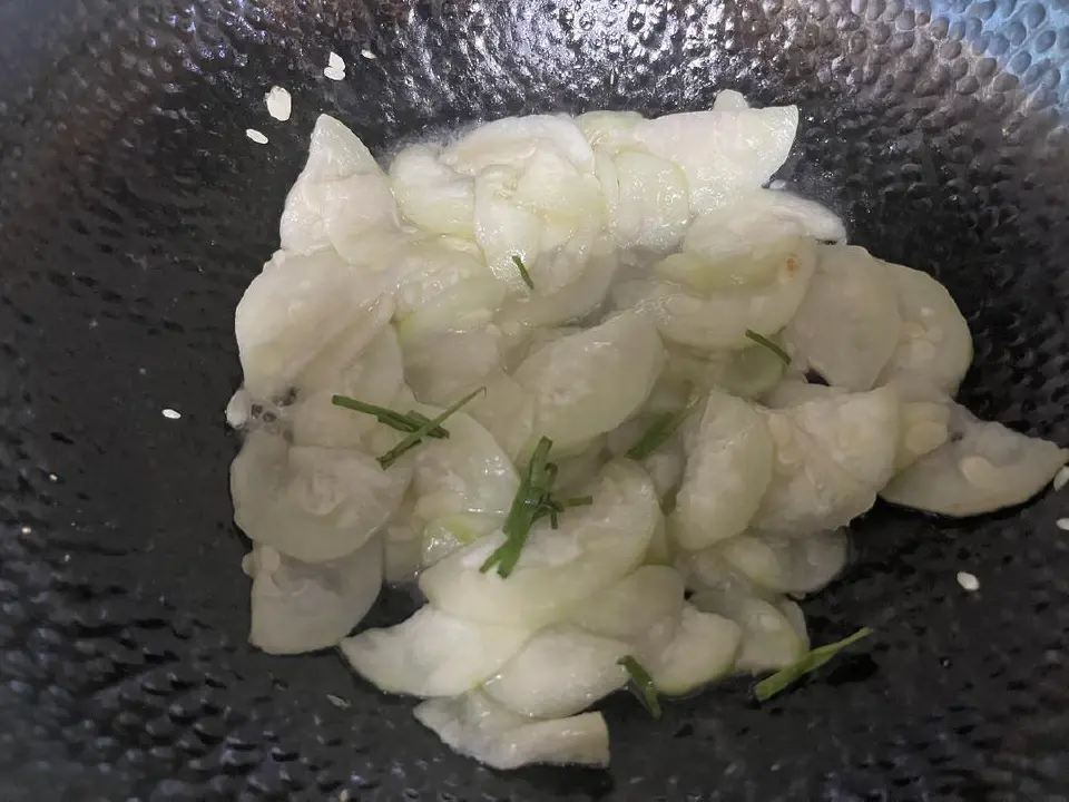 素炒丝瓜成品图