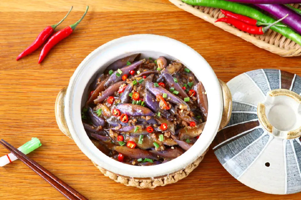 酱香肉沫茄子成品图