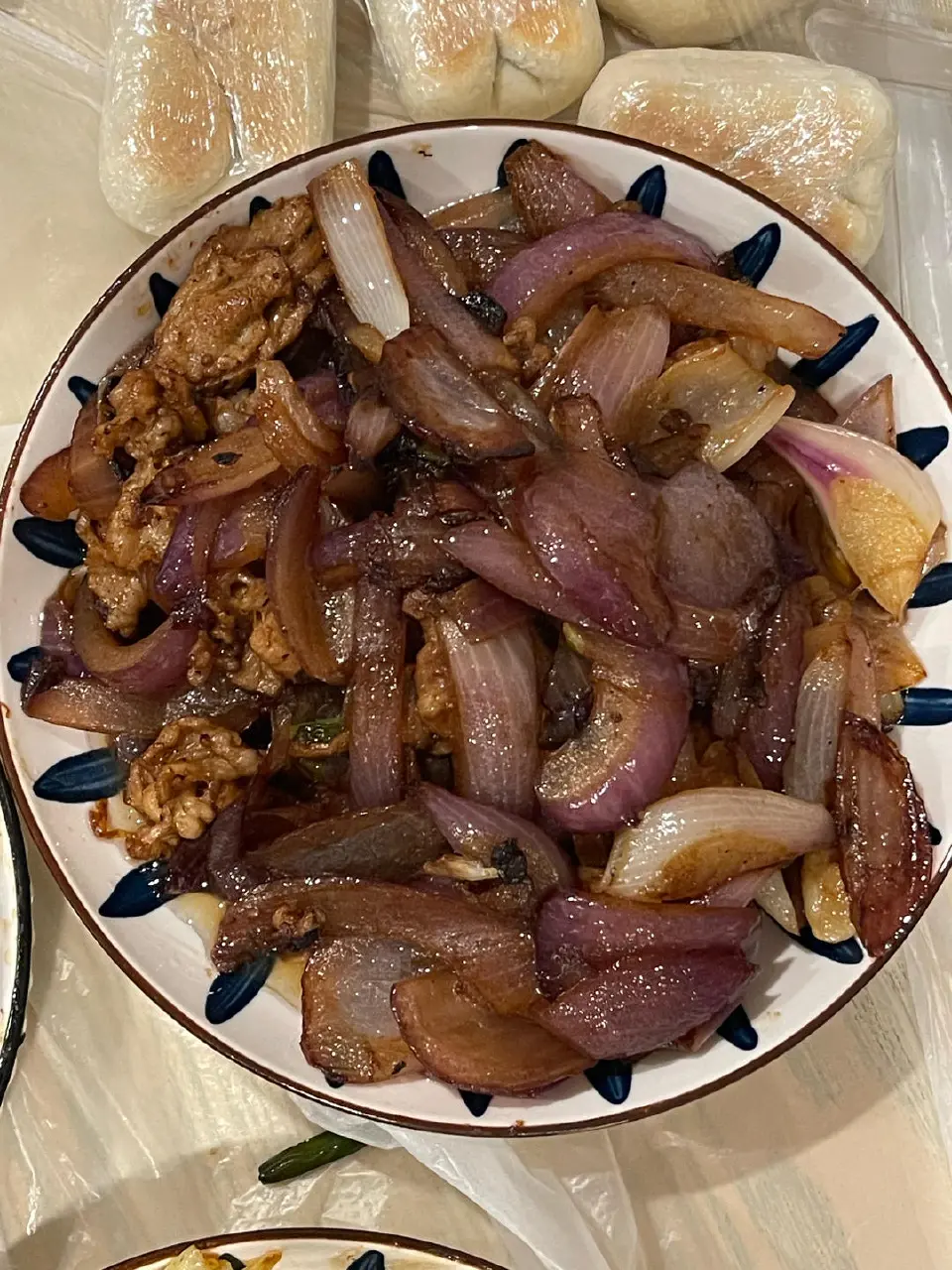焦糖洋葱炒肉丝成品图