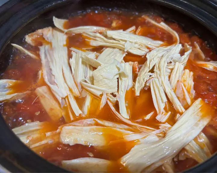 番茄腐竹牛肉煲 第 10 步