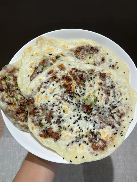 葱香肉饼