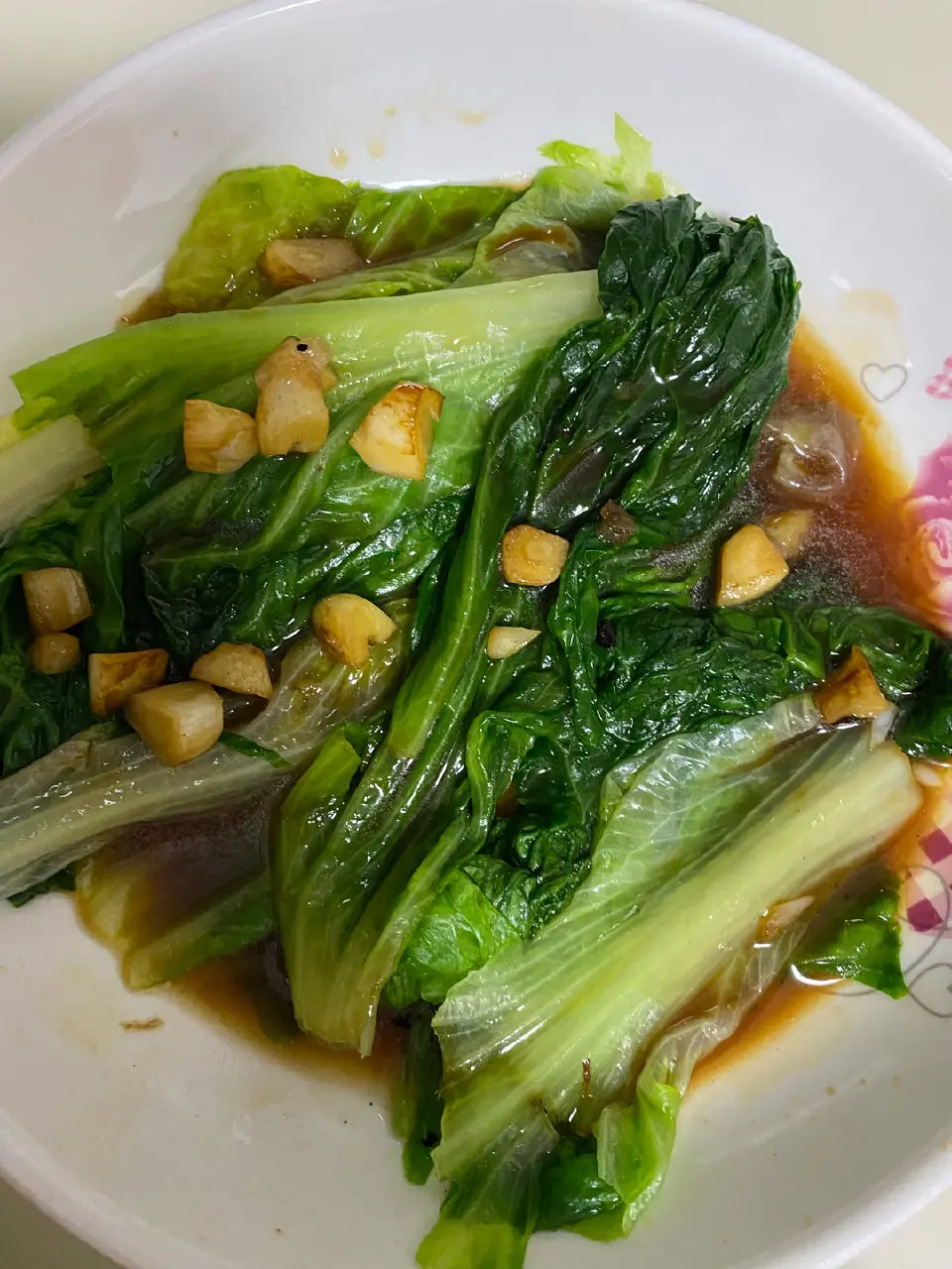 蚝油生菜成品图