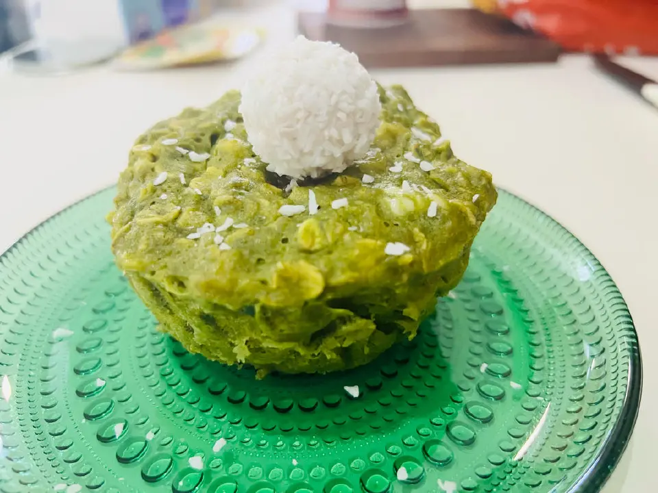 微波炉燕麦香蕉蛋糕成品图