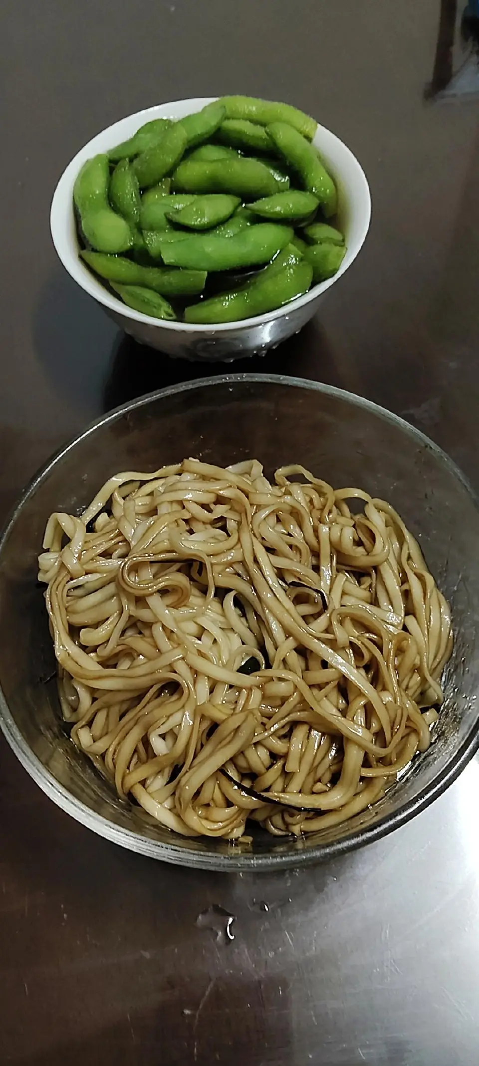 微波炉葱油拌面成品图