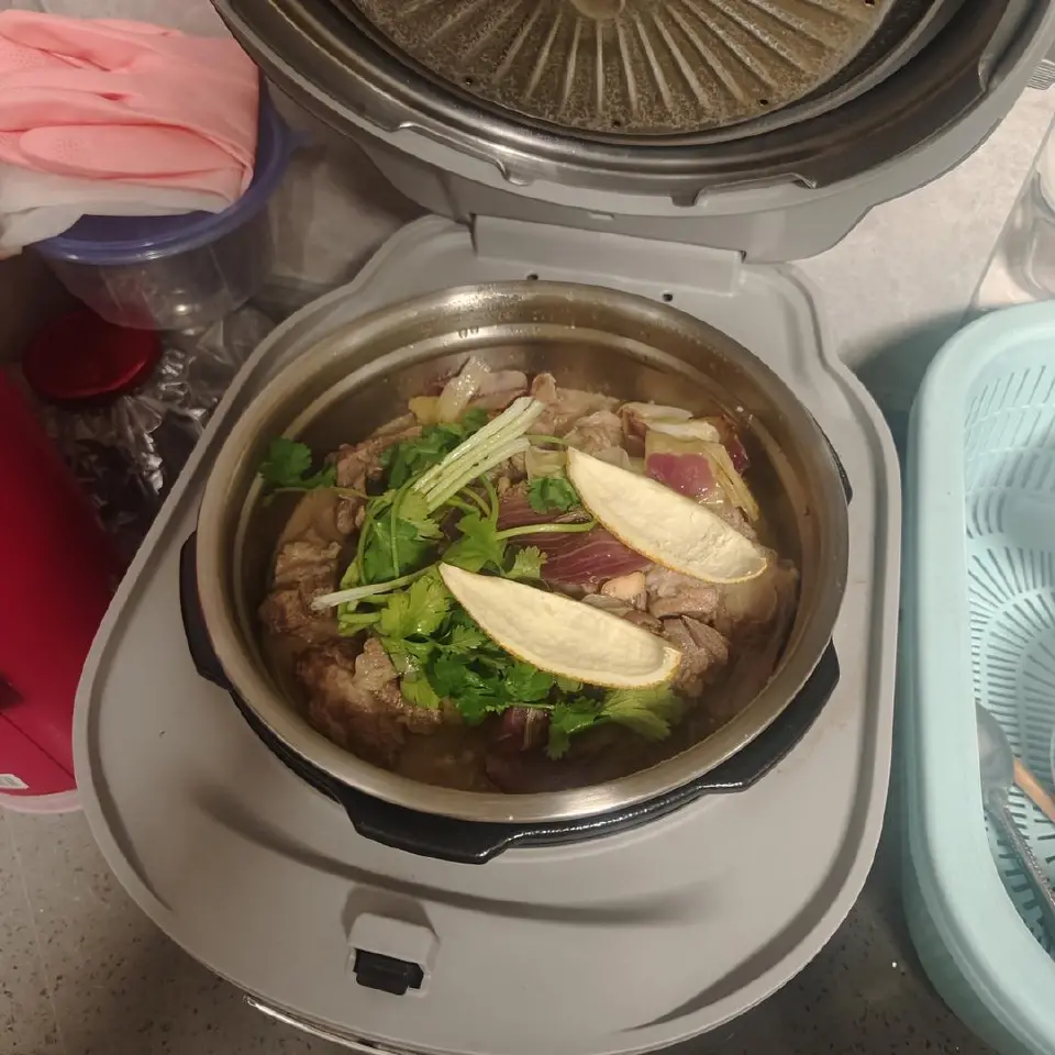 白萝卜焖羊肉成品图