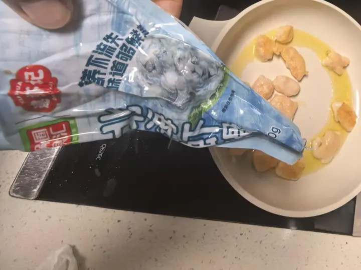 快手煎虾滑 第 1 步