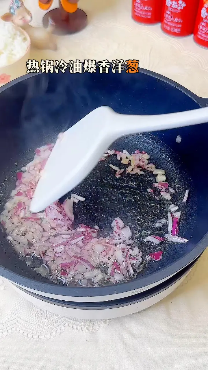 番茄牛肉芝士烩饭 第 2 步