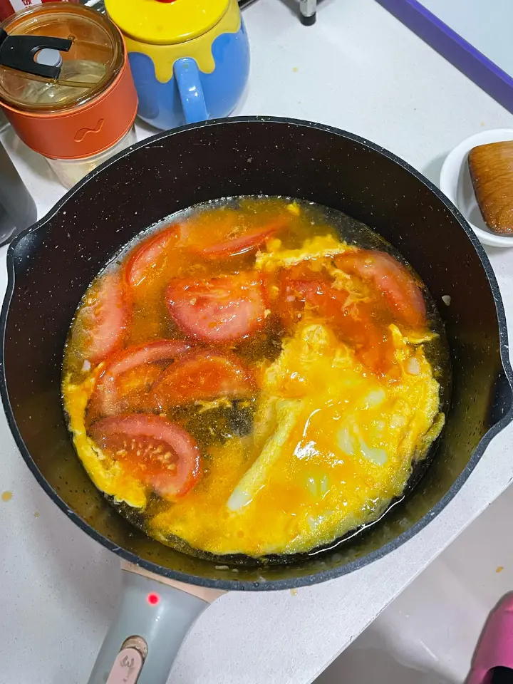 西红柿鸡蛋面 第 4 步