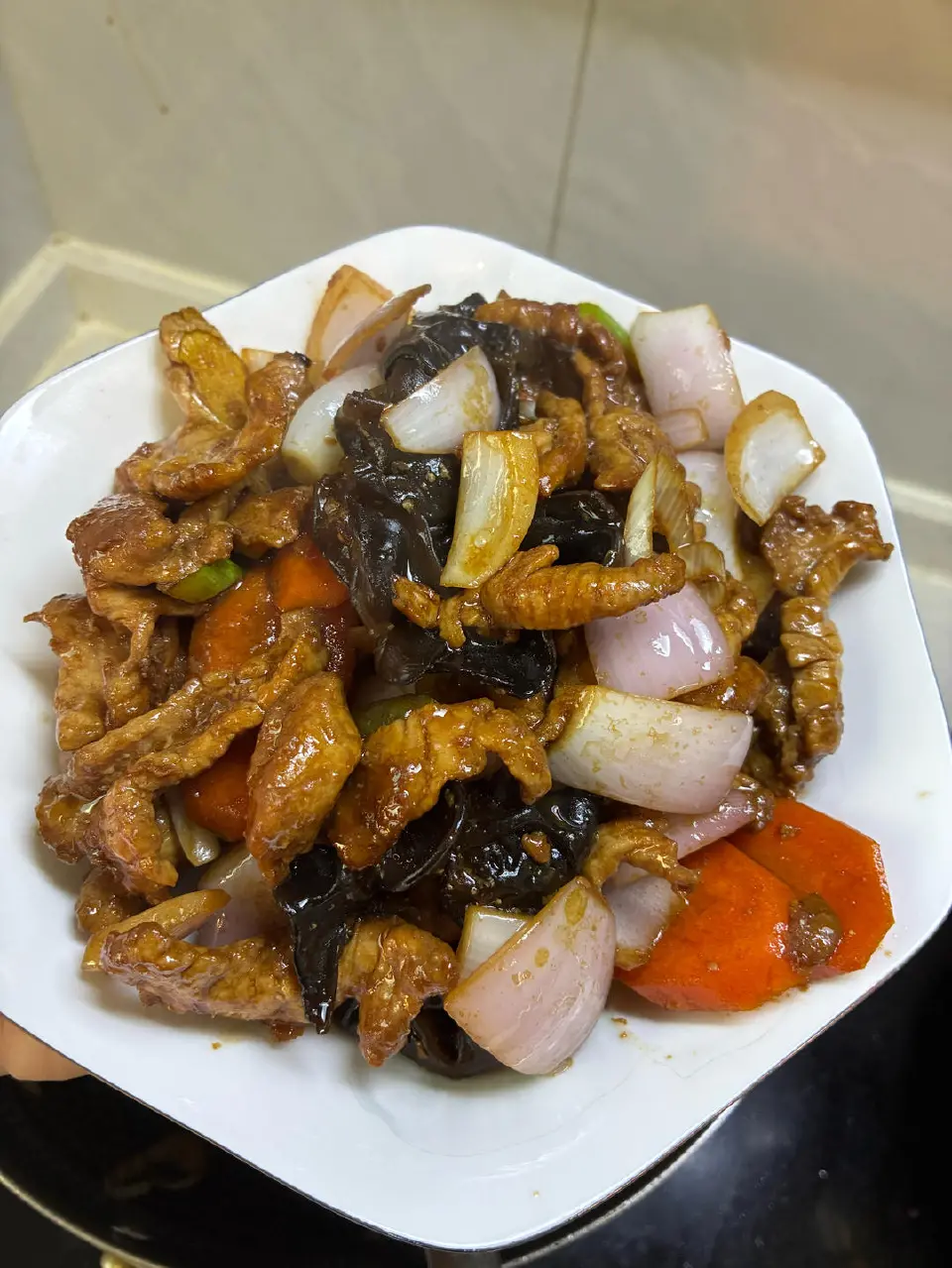 家常过油肉成品图