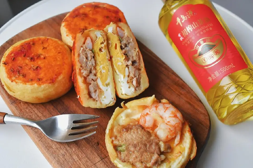 大虾肉蛋堡成品图