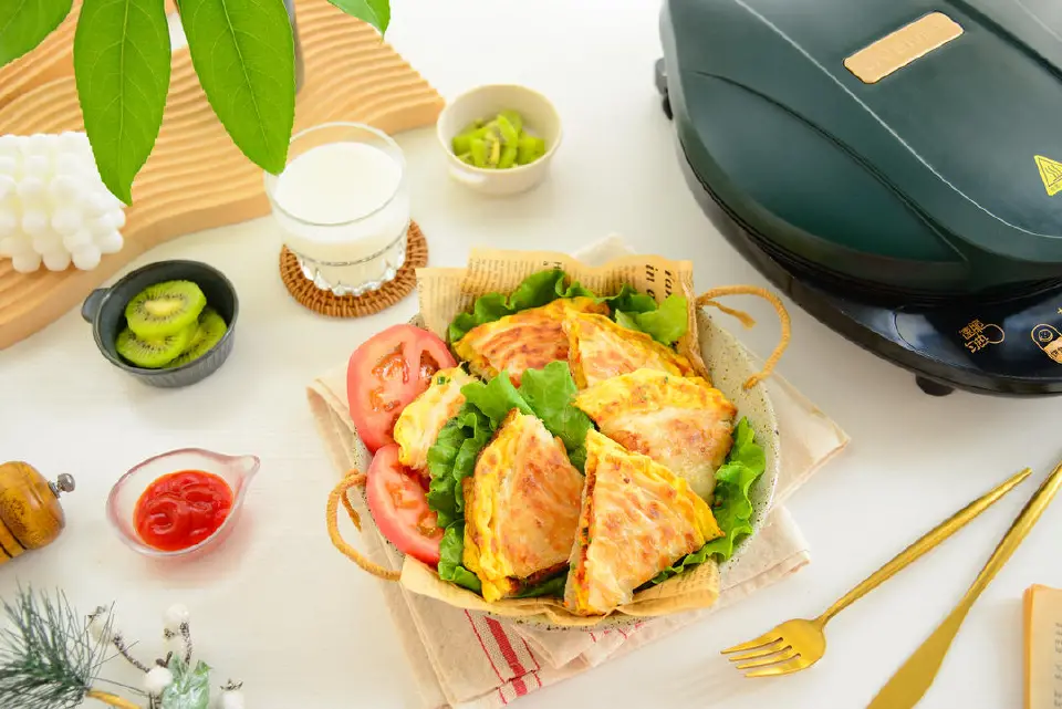香葱火腿手抓饼成品图