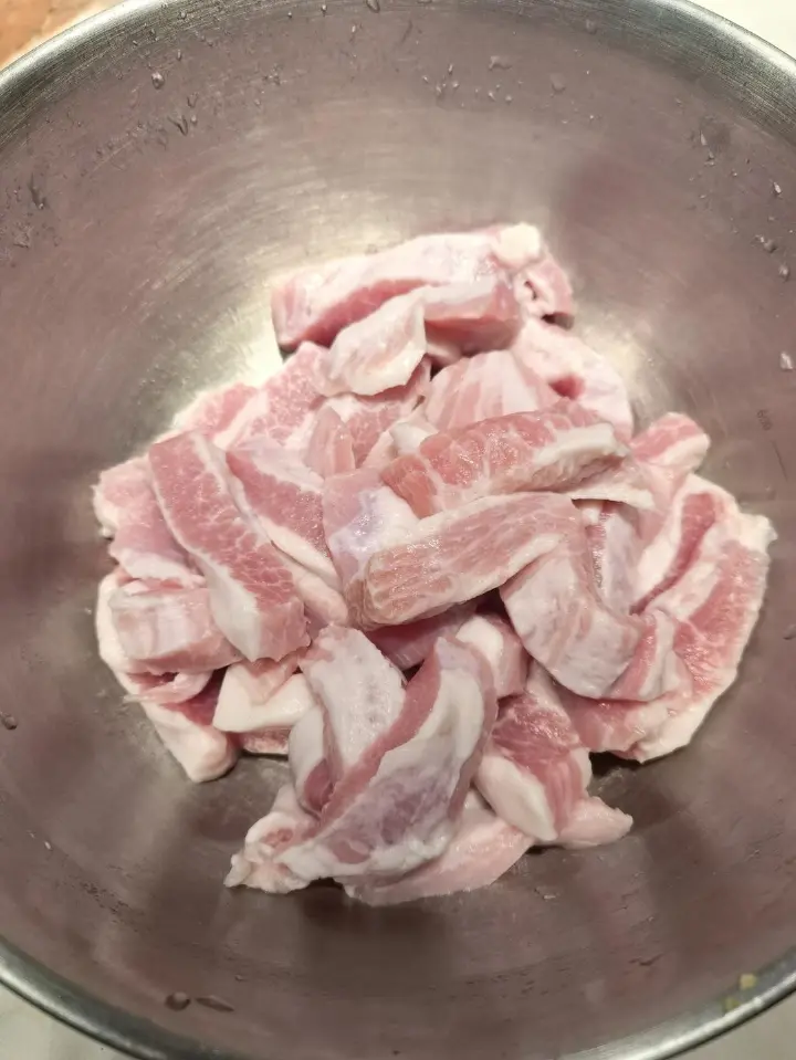 香煎猪颈肉 第 1 步