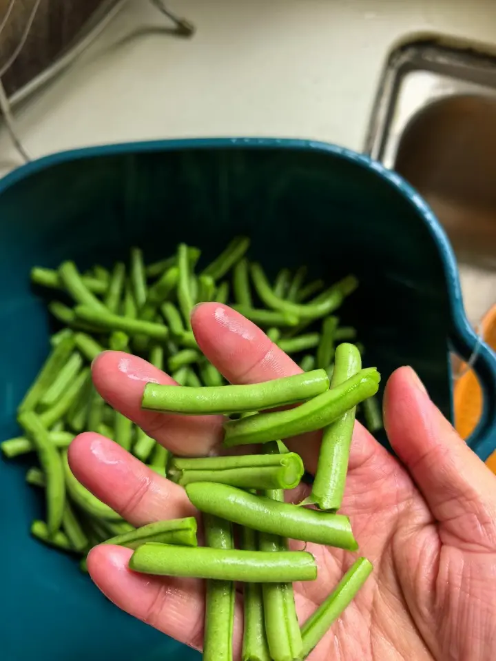 干煸四季豆 第 1 步