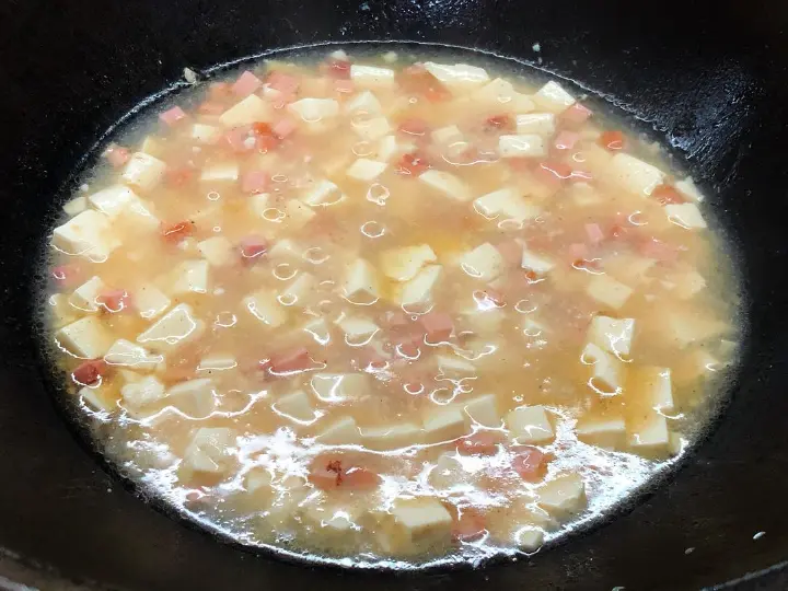 火腿虾皮豆腐羹 第 8 步