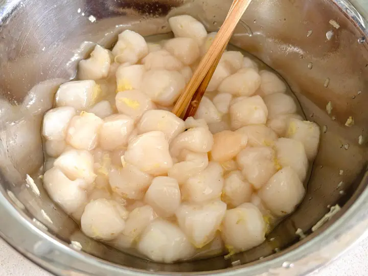 贝柱捞饭 第 1 步