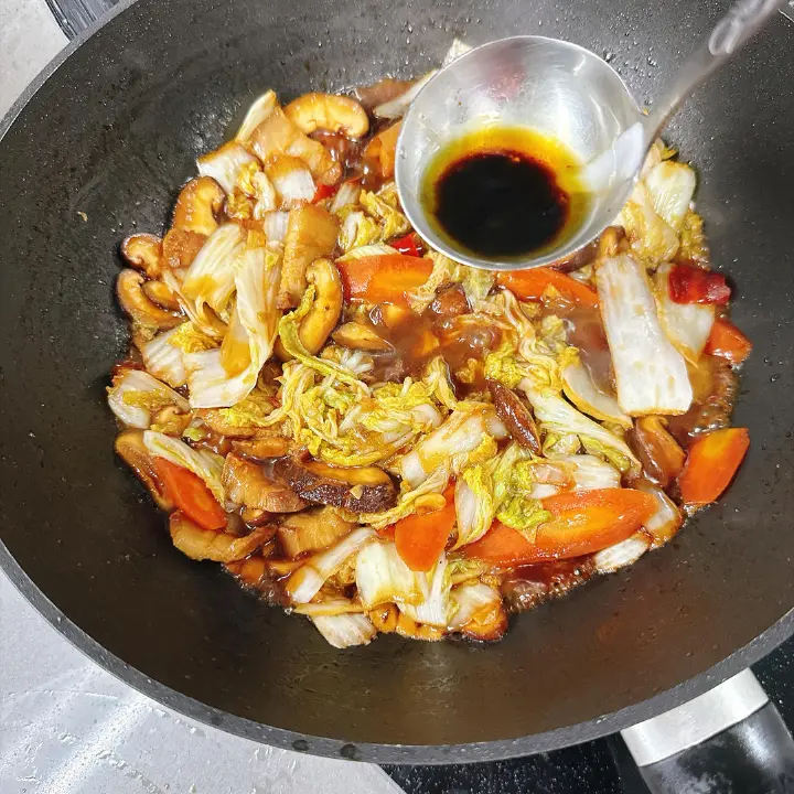 白菜炒香菇 第 27 步