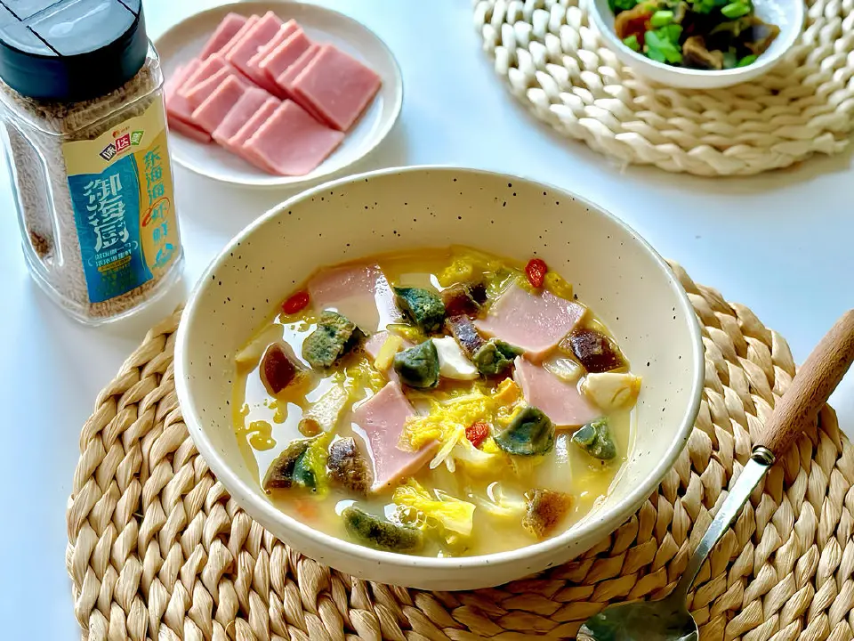 上汤娃娃菜成品图