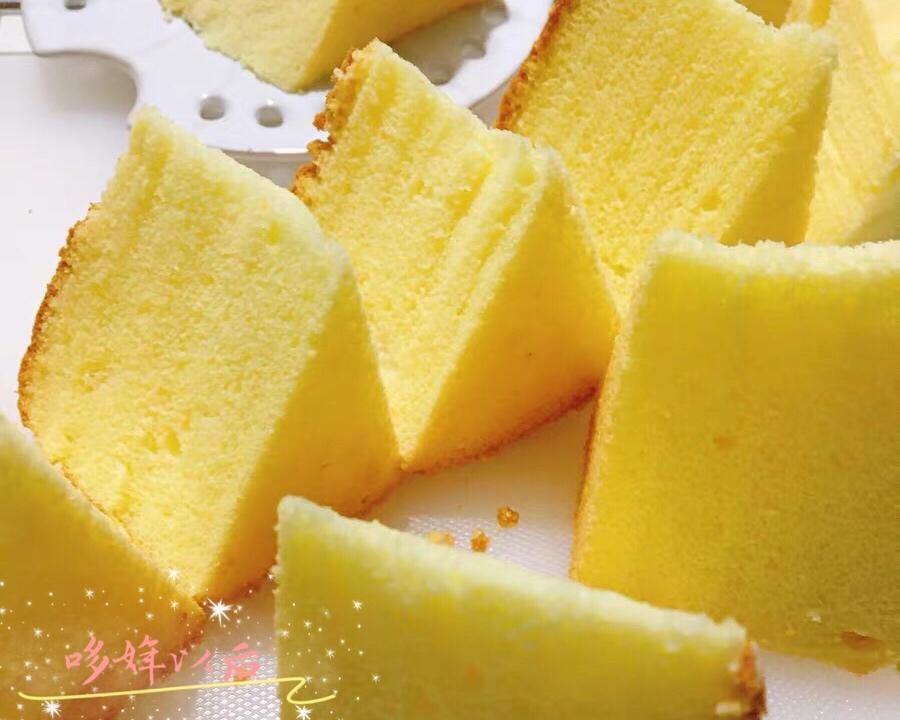 六寸戚风蛋糕成品图