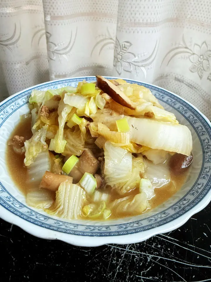 白菜五花肉卤 第 3 步