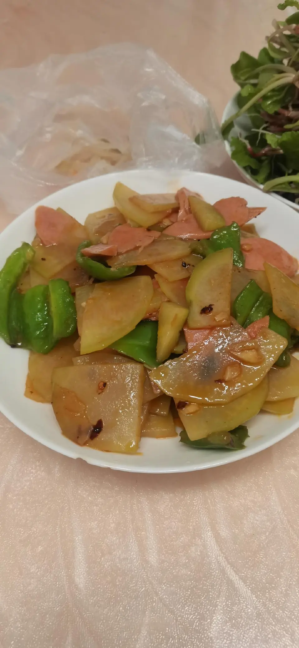 家常小炒土豆片成品图