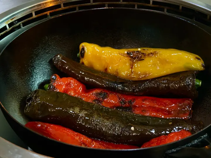 低脂虎皮煎彩椒 第 6 步