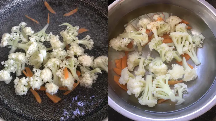 肉末花菜烧豆腐 第 5 步