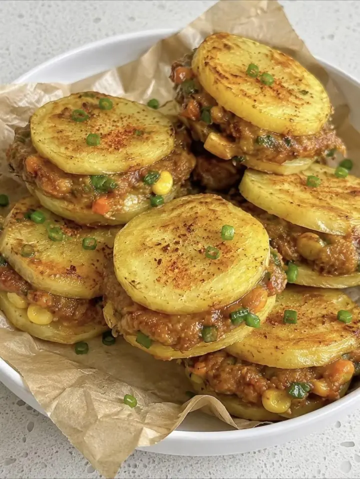 低脂土豆夹肉饼 第 4 步