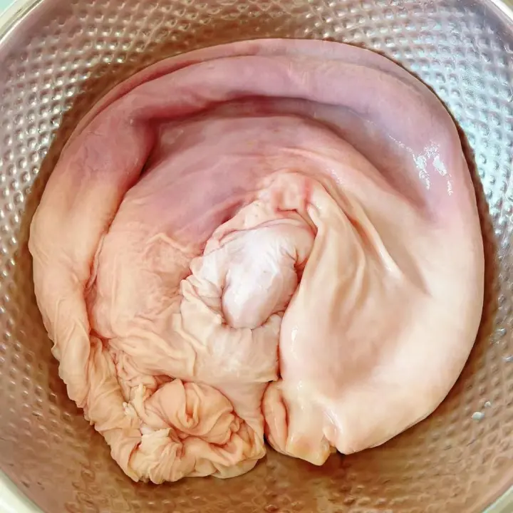 黄花菜烩猪肚 第 1 步