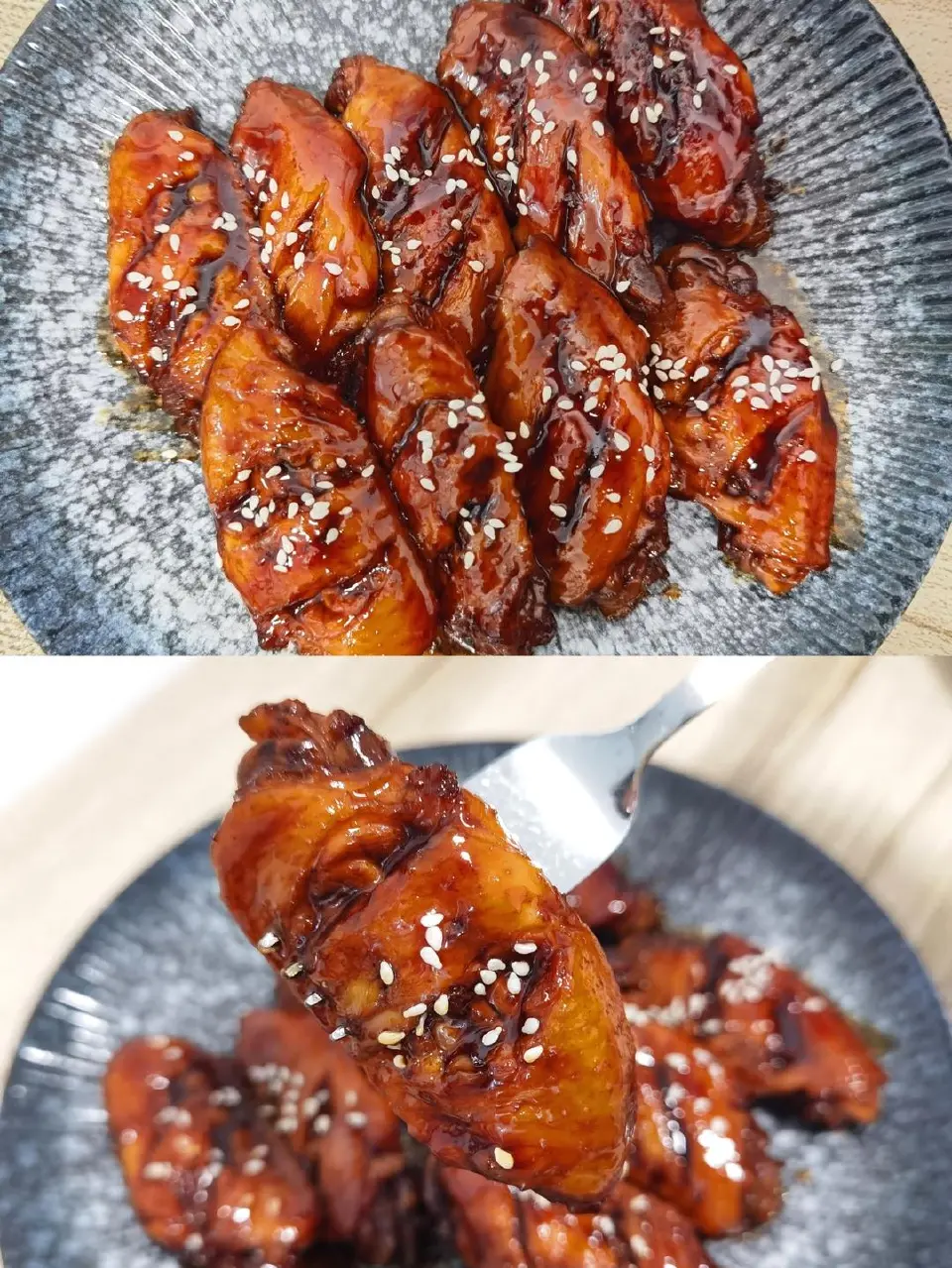 可乐鸡翅成品图