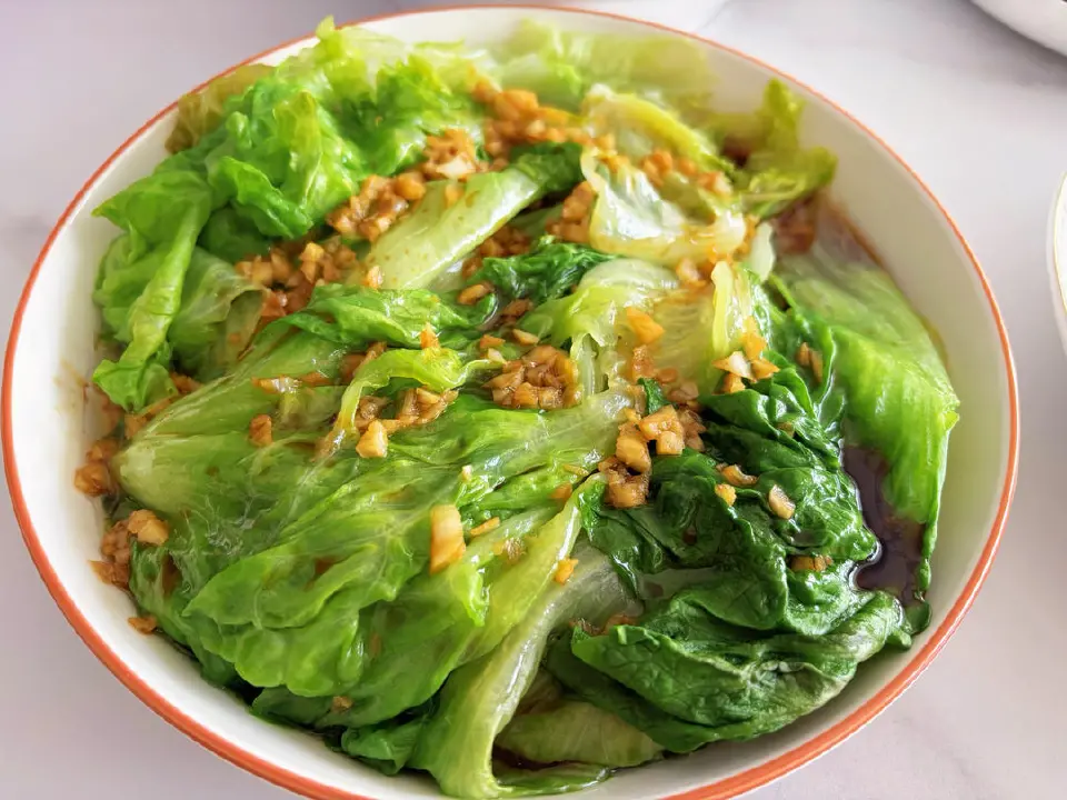 蚝油生菜成品图