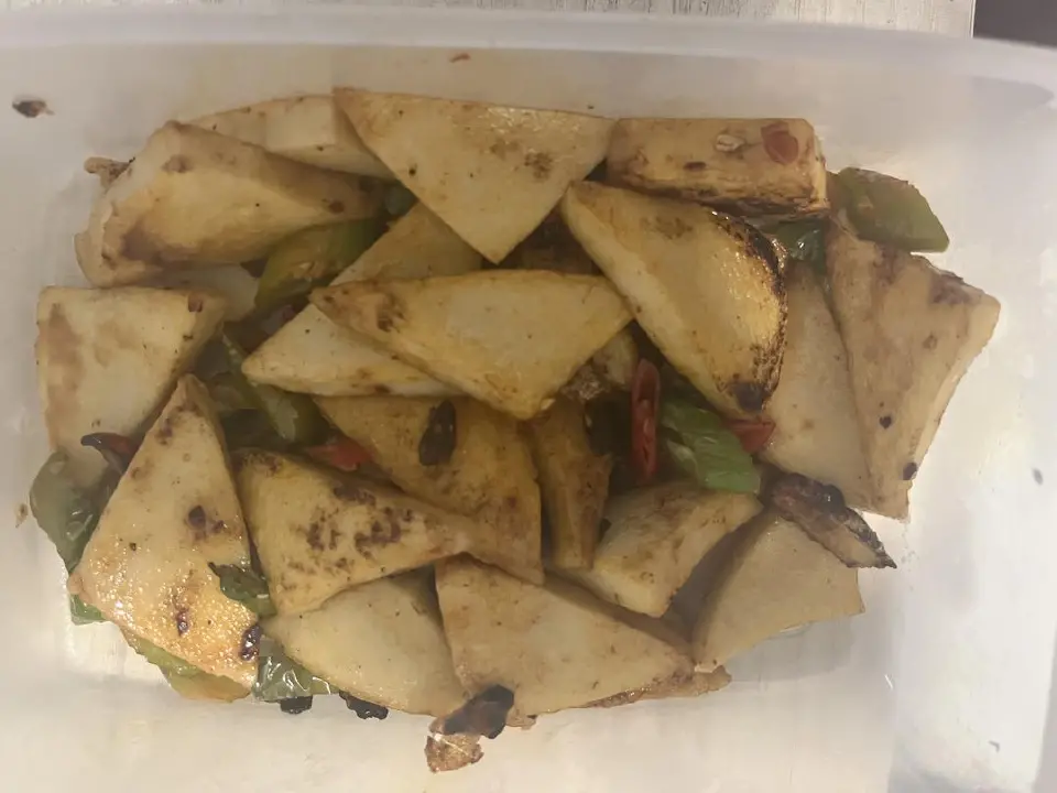 青椒千叶豆腐成品图