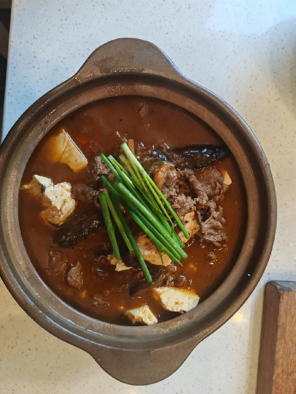 烧椒牛肉煲成品图
