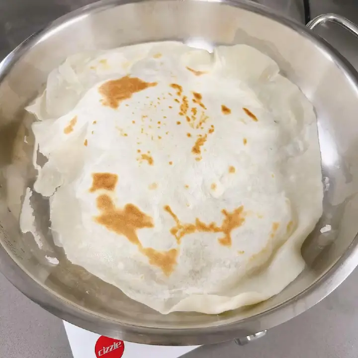 家常烫面卷饼皮 第 21 步
