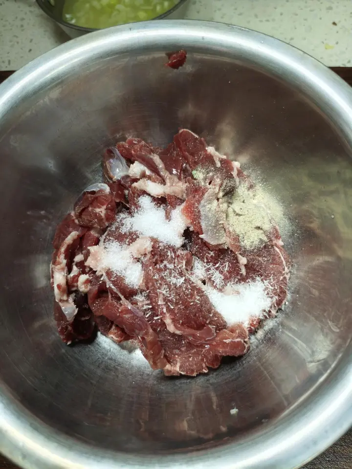 韭菜牛肉 第 3 步