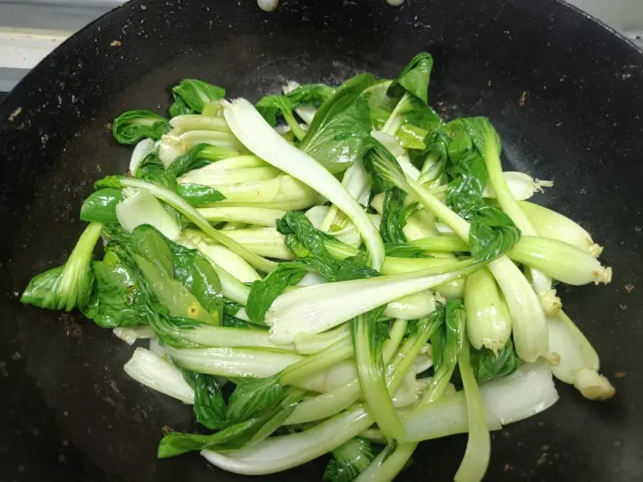上海青炒肉片 第 3 步