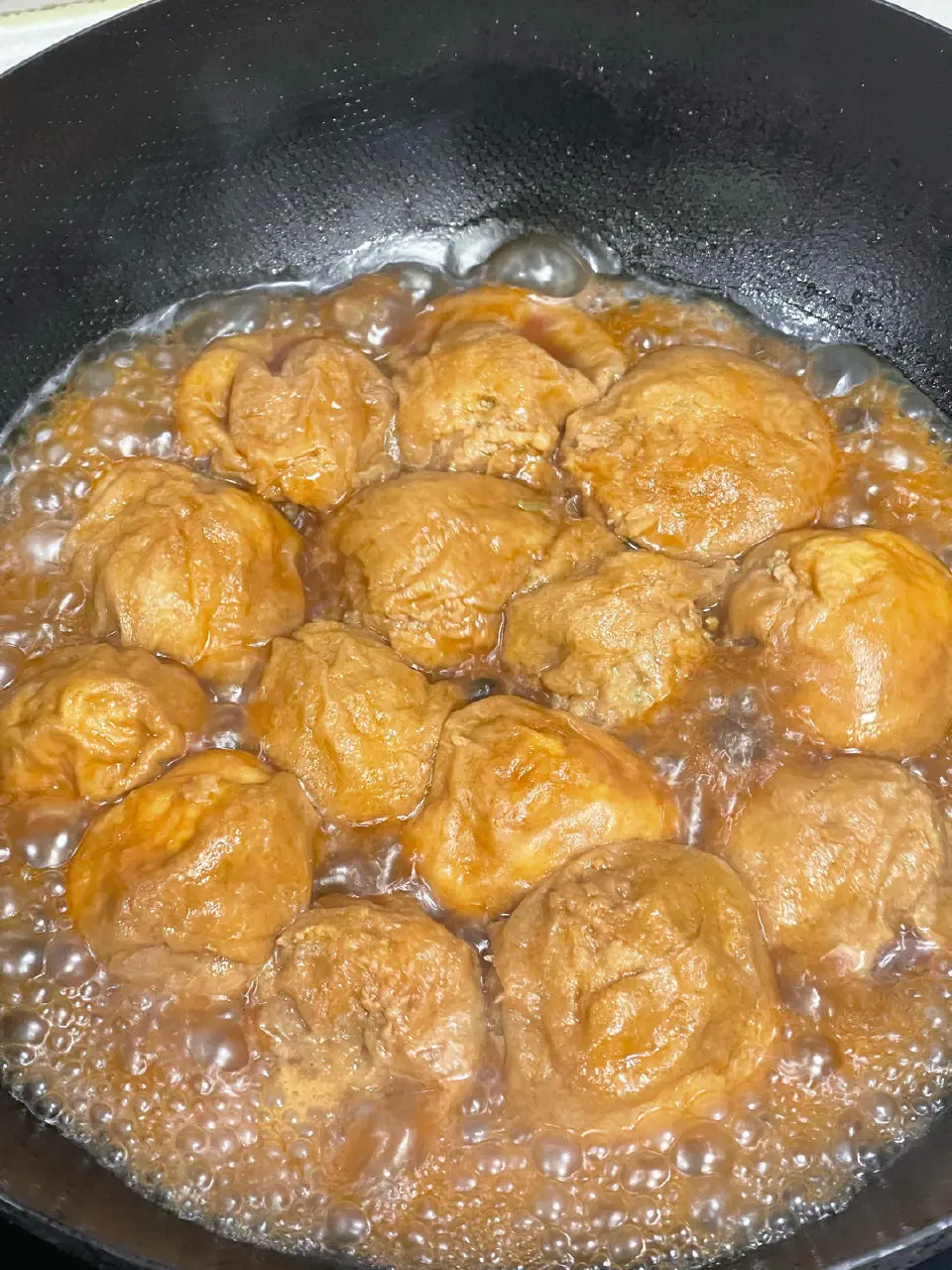 红烧面筋塞肉成品图