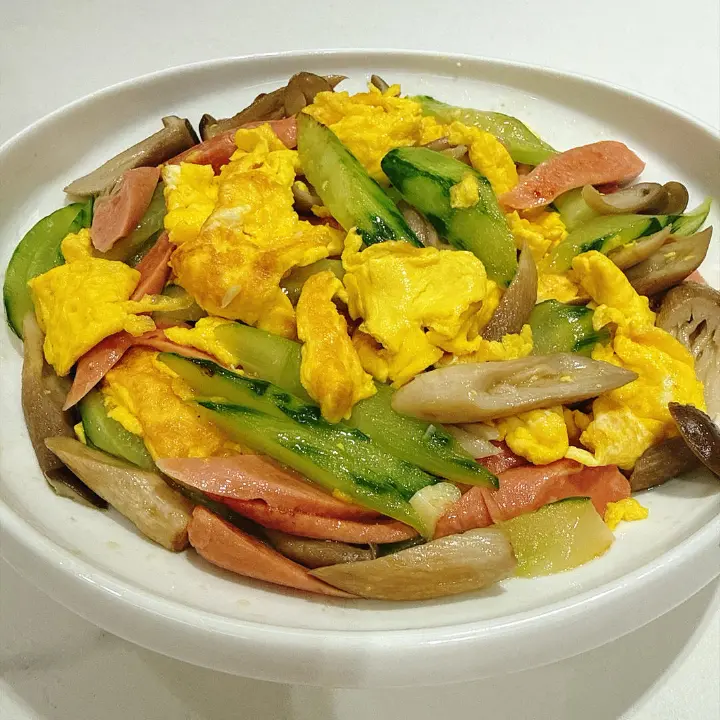 菌菇火腿炒鸡蛋 第 32 步