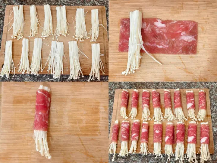 金针菇肥牛卷 第 2 步