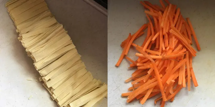 酸甜炒豆皮 第 1 步
