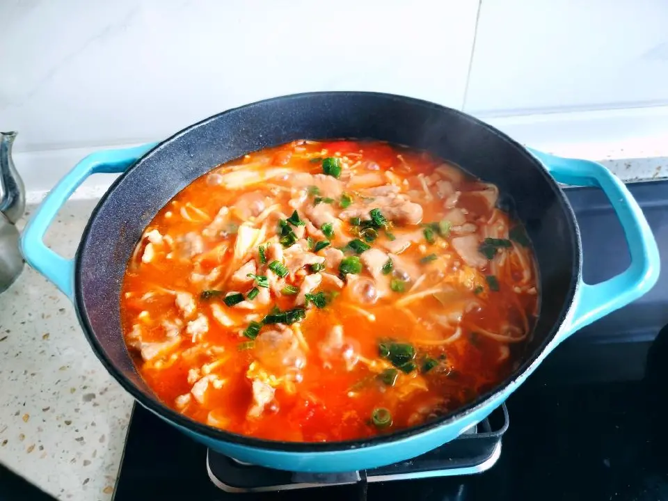番茄滑肉成品图