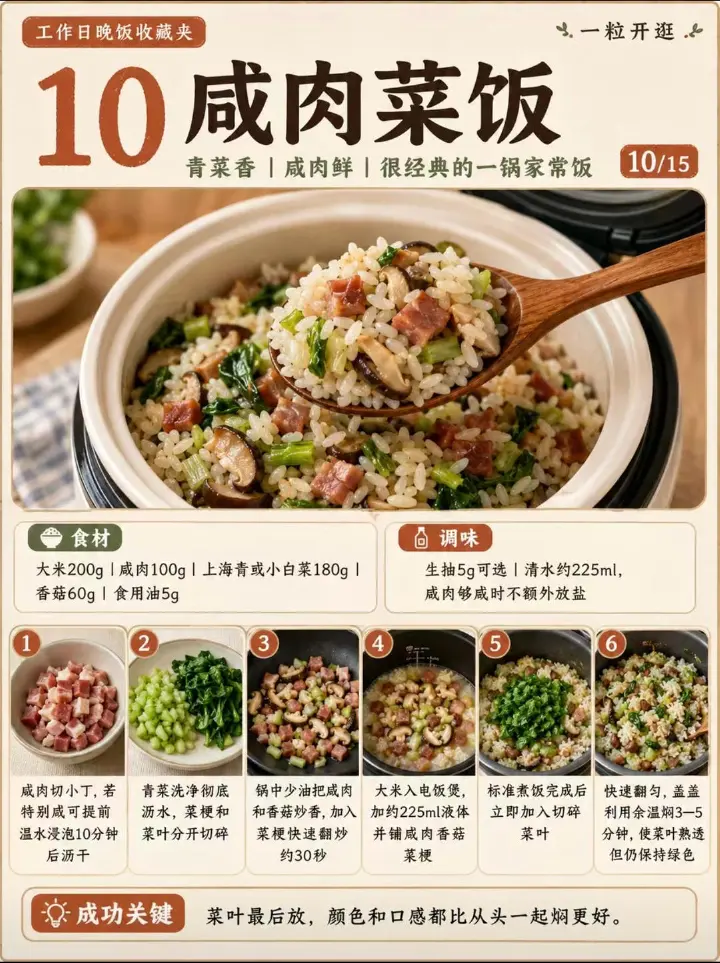 电饭锅焖饭合集 第 10 步