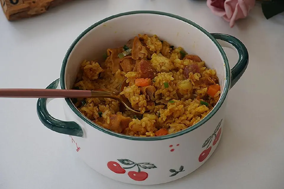 咖喱牛肉卷焖饭成品图