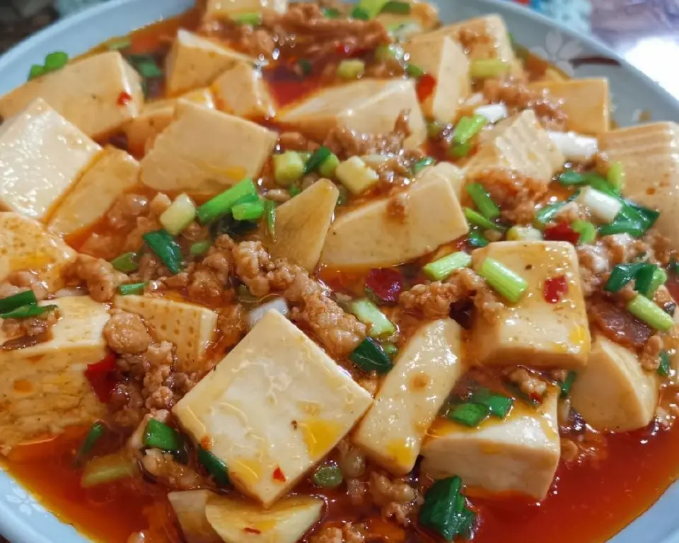 肉沫豆腐成品图